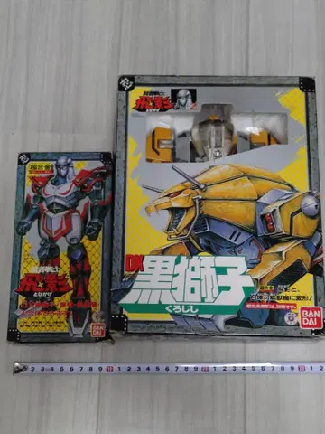 BANDAI 초합금 닌자 전사 히에이 + DX 블랙 사자 세트