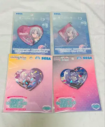 프로세카 반짝반짝 빅 하트형 캔뱃지 요이사키 카나데 묶음 판매