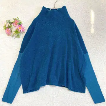 고품질 [루미노조콤사] 울 혼방 도킹 스웨터 (0)