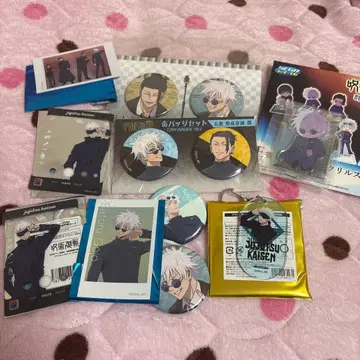 주술회전 고죠 사토루 아크릴 스탠드 대교류전 캔뱃지 카드