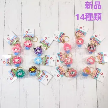 산리오 미야쿠미야쿠 키링 클리어 컬러 파스텔 컬러 컴플리트 세트