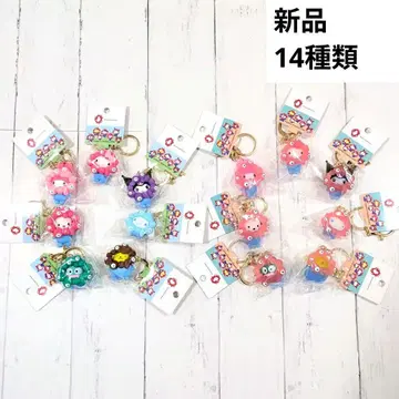 산리오 미야쿠미야쿠 키링 클리어 컬러 파스텔 컬러 컴플리트 세트