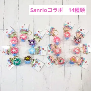 산리오 미야쿠미야쿠 키링 클리어 컬러 파스텔 컬러 14종 묶음 판매