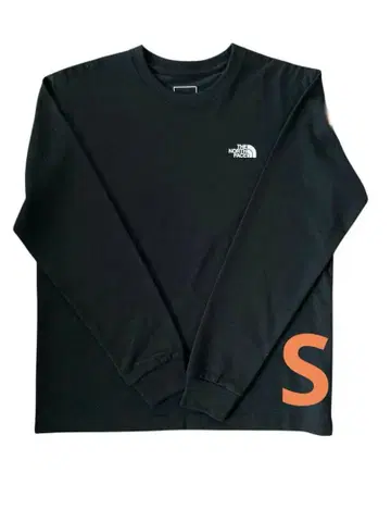 [ 새상품급 ] THE NORTH FACE 블랙 긴팔T셔츠 S