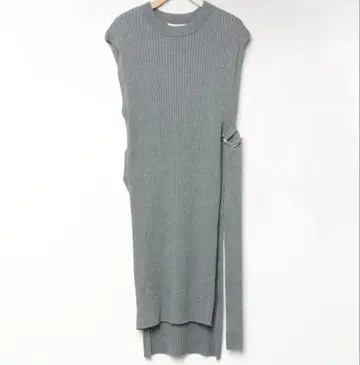 UN3D. 니트 베스트 레이어드 셔츠 원피스 베스트만