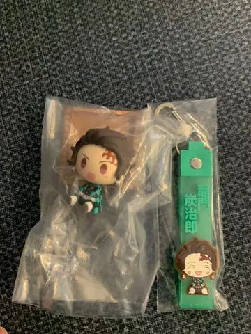 귀멸의 칼날 제일복권 탄지로 키링과 피규어 세트