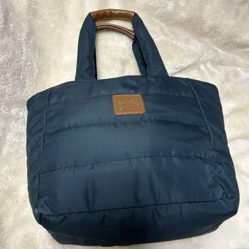 키이노쿠니야 퀼팅 토트백 네이비