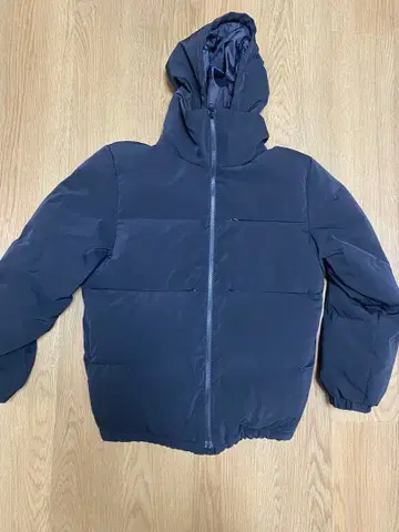 KAIKO 후드 부착 다운 자켓 네이비
