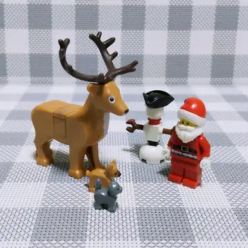 [ 새상품 ] LEGO 미니 피규어 정품 루돌프 산타 눈사람 묶음