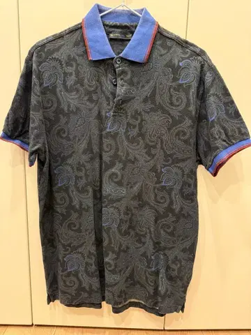 ETRO 페이즐리 무늬 피케 셔츠 XL