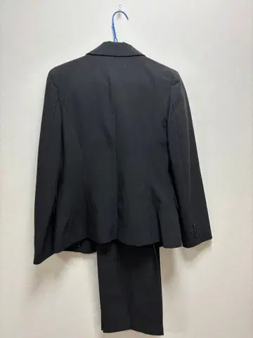 블랙 스트라이프 비즈니스 정장 상하의 세트