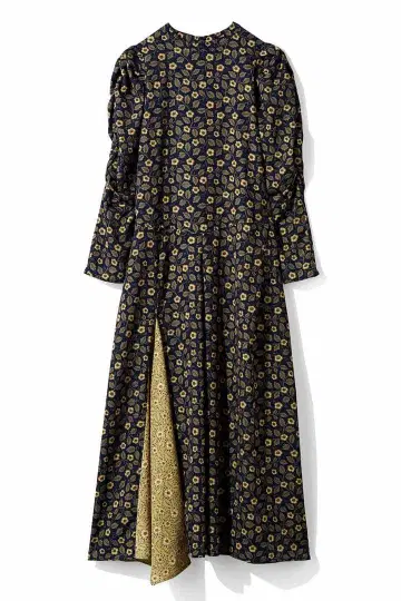 윌리엄 모리스 패턴 헴 디자인 원피스