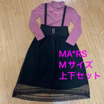 MARS M 사이즈 프릴 니트 레이스 스커트 지뢰계 양산계 마즈