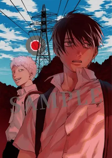 빛이 죽은 여름 DVD 애니메이트 한정판 신규 일러스트 클리어 포스터