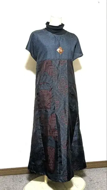 오시마  기모노 리메이크 롱 원피스 B 7