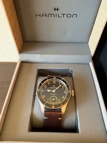 HAMILTON 수동 와인딩 손목시계 H70605731