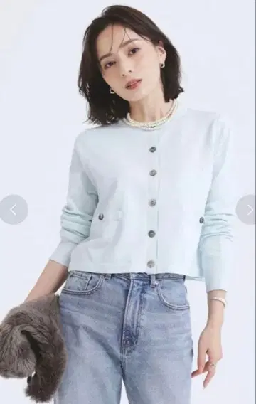 아뉴앙스 베이직 크루넥 가디건