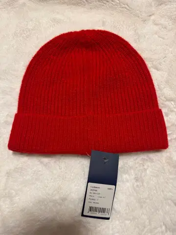 캐시미어 100% 비니 레드