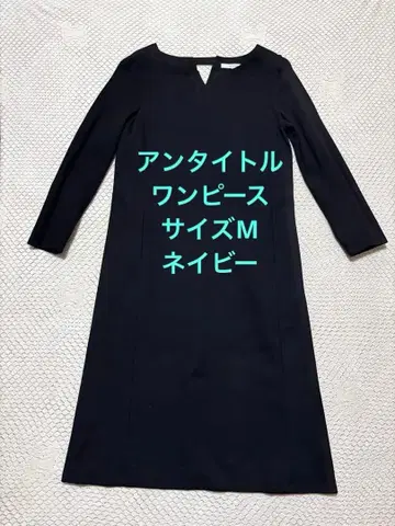 언타이틀 긴팔 원피스 네이비 새상품급