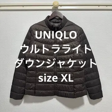컨디션 최상 유니클로 울트라 라이트 다운 자켓 다크 브라운 XL