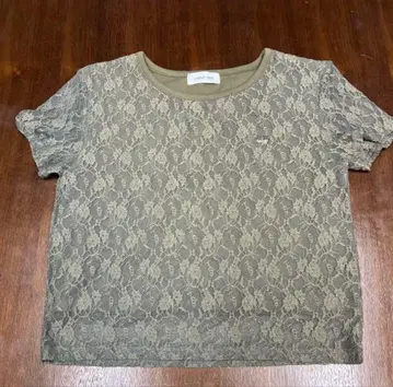 새상품 LAGUA GEM 레이스 반팔 티셔츠