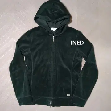 INED 블랙 맨투맨 후드티 후드 부착 상하의 셋업 M
