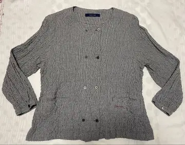 NON NO 체크 무늬 긴팔 셔츠