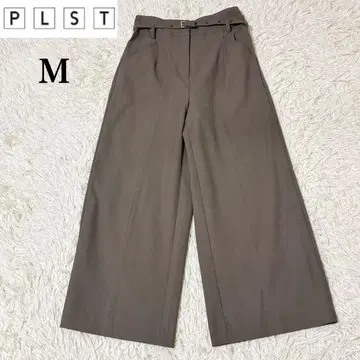 [ 새상품급 ] PLST 플라스테 린넨 혼방 와이드 팬츠 하이웨스트 M
