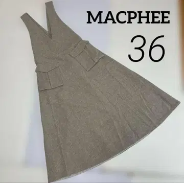 MACPHEE 프렌치 울 테디드 오버롤 스커트 원피스