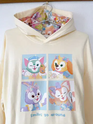 새상품 홍콩 디즈니 한정판 더피 프렌즈 후드티