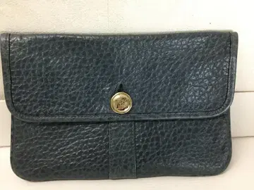 아니아리 주름 가죽 고급 레더 세컨드 백 미니 백 파우치 네이비 계열