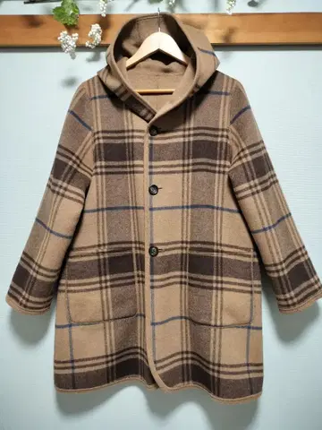 SELF SERVICE 리버서블 후드 부착 코트