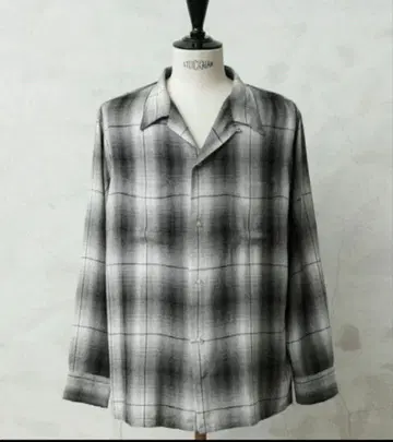 [ 새상품 ] WAIPER x TOWN CRAFT 옴브레 루프 칼라 셔츠