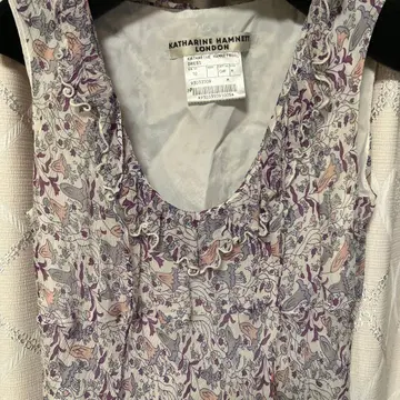 KATHARINE HAMNETT 플라워 프린트 실크 드레스