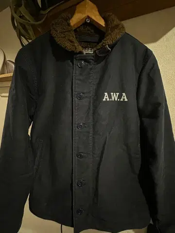네이비 밀리터리 자켓 A.W.A 42 덱 자켓