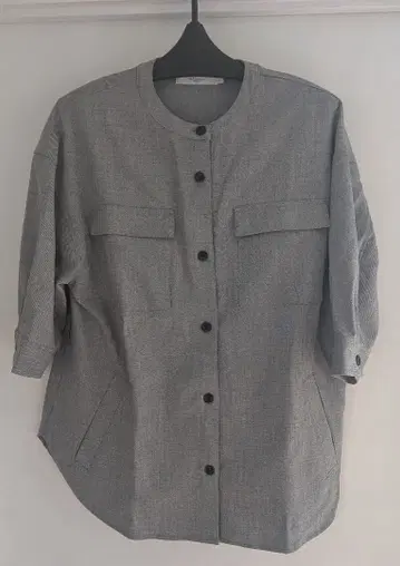 m.f.editorial 라이트 그레이 버튼 셔츠 L 사이즈