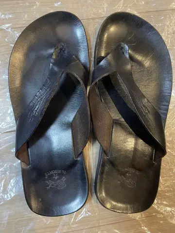 일비종떼 가죽 플립플랍 블랙 EU 사이즈 39