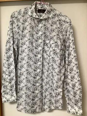 Distinction men's BIGI 남성용 꽃무늬 셔츠 새상품