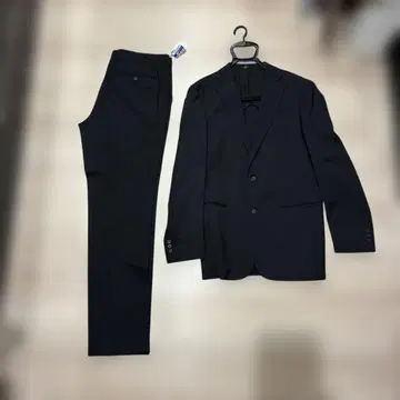 블랙 비즈니스 정장 자켓과 팬츠 세트