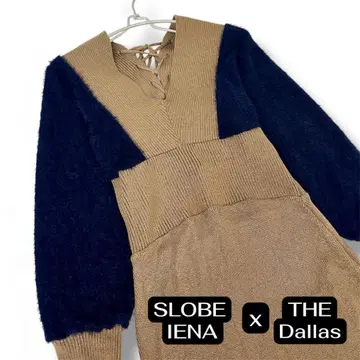 THE Dallas x SLOBE IENA 니트 원피스 이에나 달라스