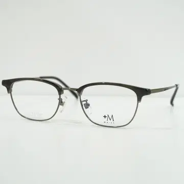 미사용 새상품 +M 클래식 디자인 남성용 안경 프레임 블랙 그레이