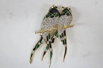 새상품급 돌란 새 브로치 올드 라이트 스톤 장식품