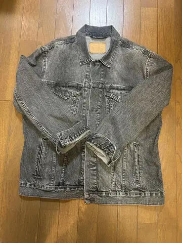 ZARA 그레이 데님 자켓 XL