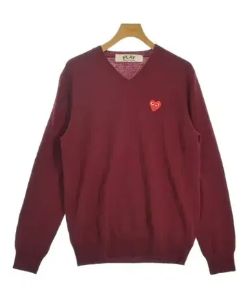 플레이 꼼데가르송 니트 스웨터 남성용