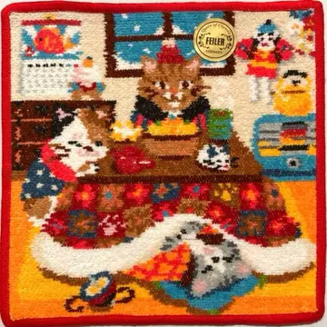 완판템 마타리 코타츠 고양이 페이 페이러 팔로워 한정판 손수건