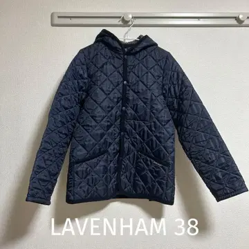 새상품급 LAVENHAM 네이비 퀼팅 자켓 38