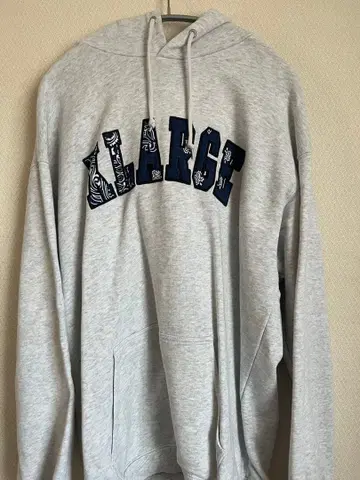 XLARGE 그레이 후드 부착 후드티 L 사이즈