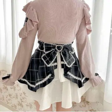 ROJITA 백리본 디자인 볼륨 스커트