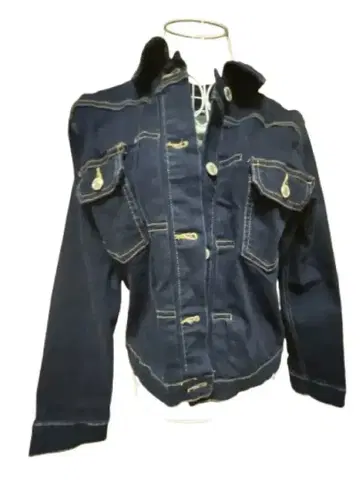 dreskip 다크 블루 코튼 데님 자켓 L