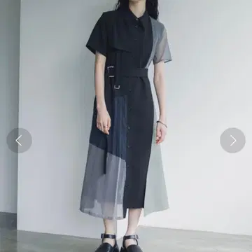 united tokyo 슬라이드 아지메 셔츠 원피스